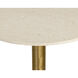Iska Cream / Antique Gold Bar Table